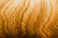 An abstract aerial of flowing sand and earth textures shaped into graceful wave-like patterns.