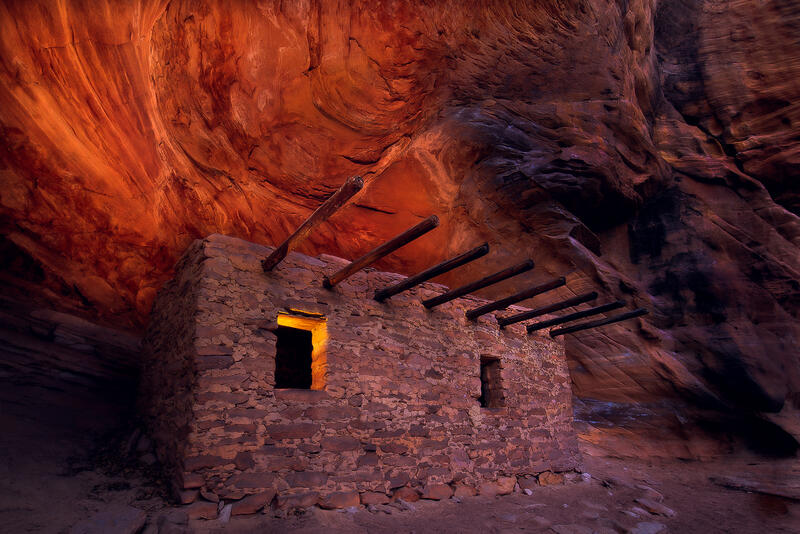 The Doll House, a well preserved Anasazi ruin located on Cedar mesa.