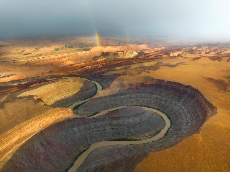 Rainbow Bends print