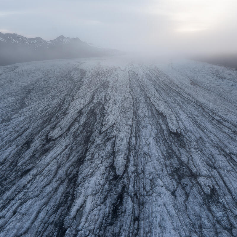 Fláajökull Glacier print