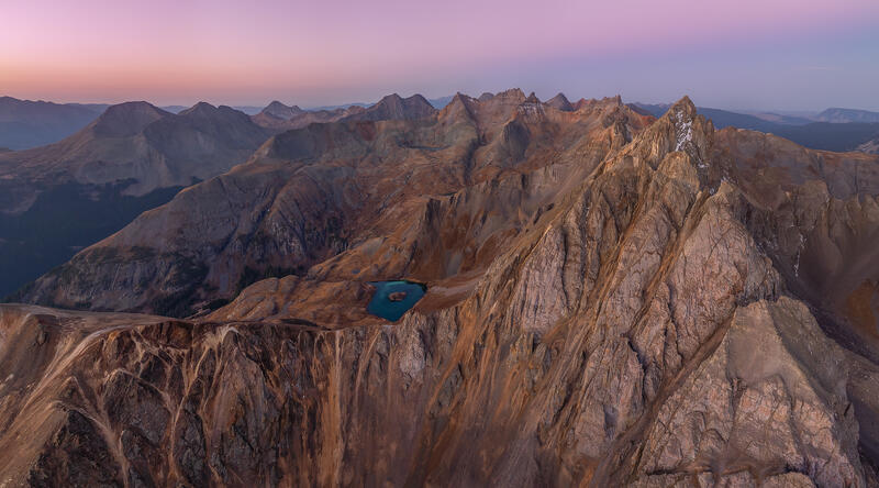 Turquois, Purples & Mountains