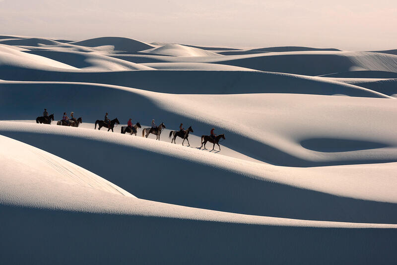 Riding White Sands