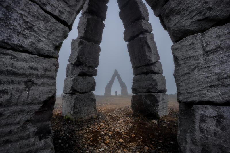 Heimskautsgerðið- Arctic Henge print