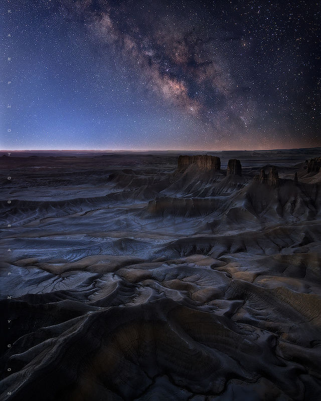 Blue Hour Badlands print