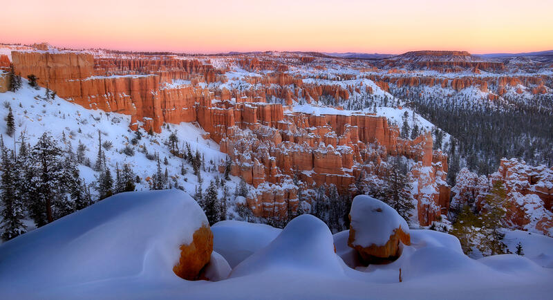 Bryce Canyon Winter Wonderland print