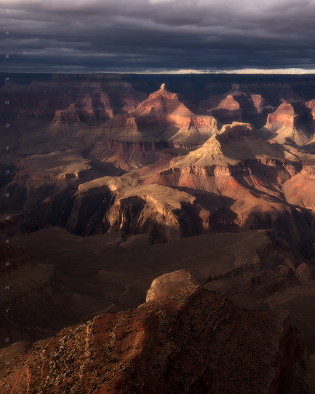 Buttes bathed in Light-Vertical